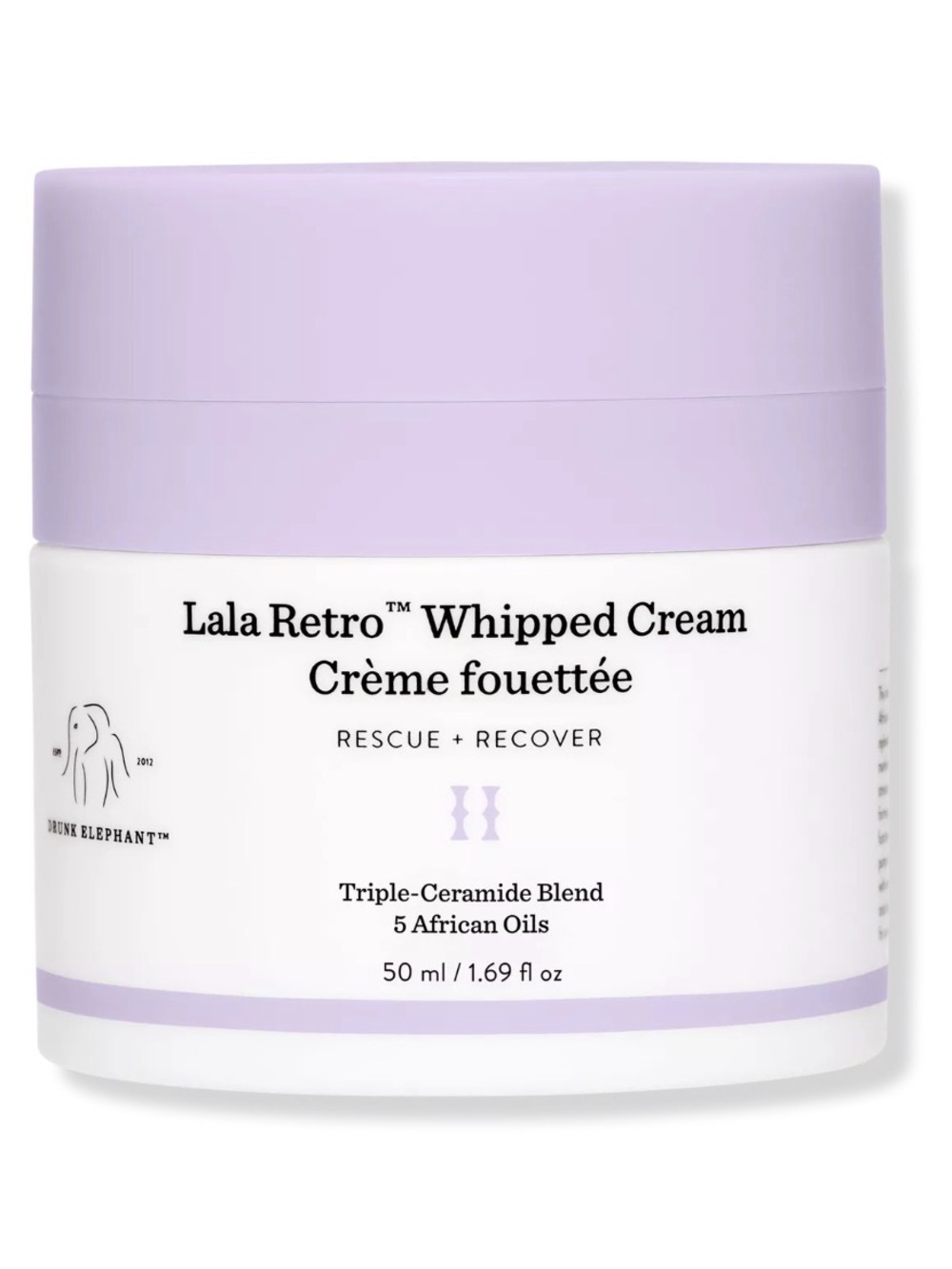 NIB Drunk Elephant Lala Retro Whipped Cream Moisturizer Triple Ceramide Blend